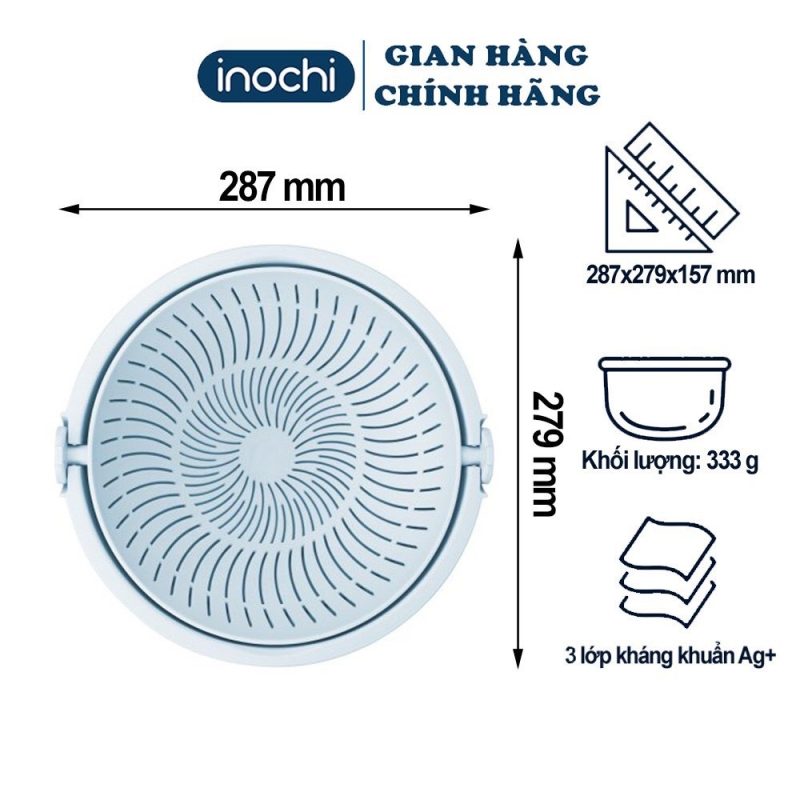 Bộ thau rổ xoay đa năng Yoko 28cm - Taaco Zone