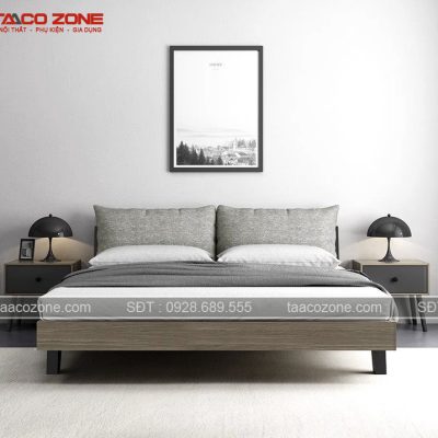 Combo giường ngủ có chân đẹp hiện đại - Taaco Zone