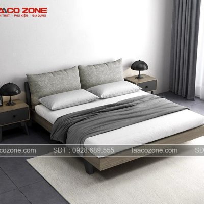 Combo giường ngủ có chân đẹp hiện đại - Taaco Zone