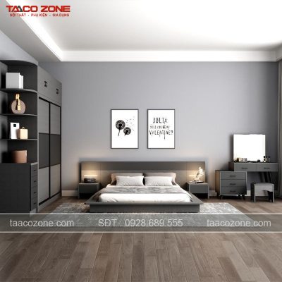 Combo giường ngủ Nhật phong cách hiện đại - Taaco Zone